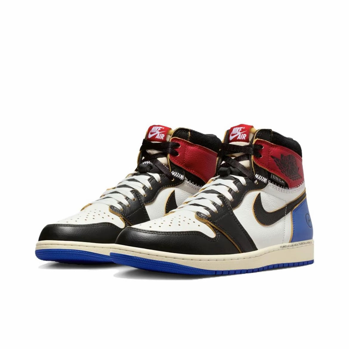 fragment design × UNION × Nike Air Jordan 1 High OG "Black/Varsity Red"
