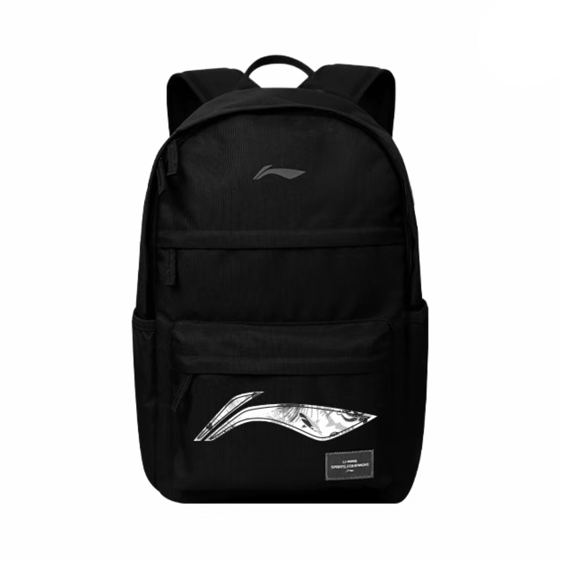 LI-NING CASUAL SPORTS BACKPACK "BLACK LOGO WHITE2"