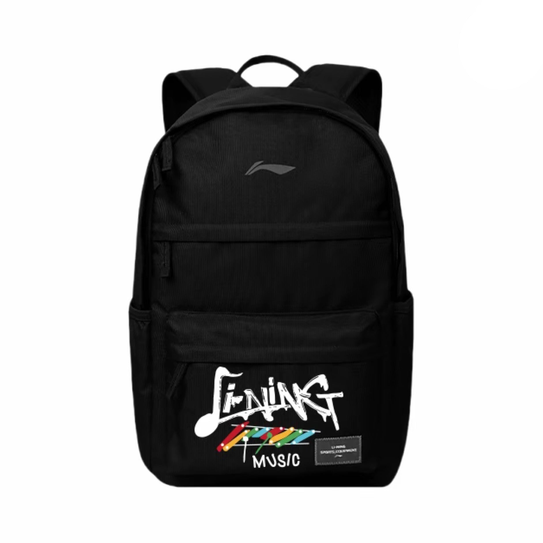 LI-NING CASUAL SPORTS BACKPACK "BLACK LOGO WHITE4"