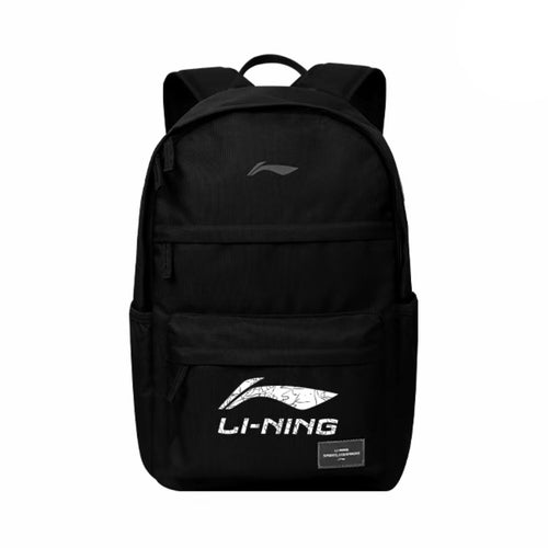 LI-NING CASUAL SPORTS BACKPACK "BLACK LOGO WHITE5"
