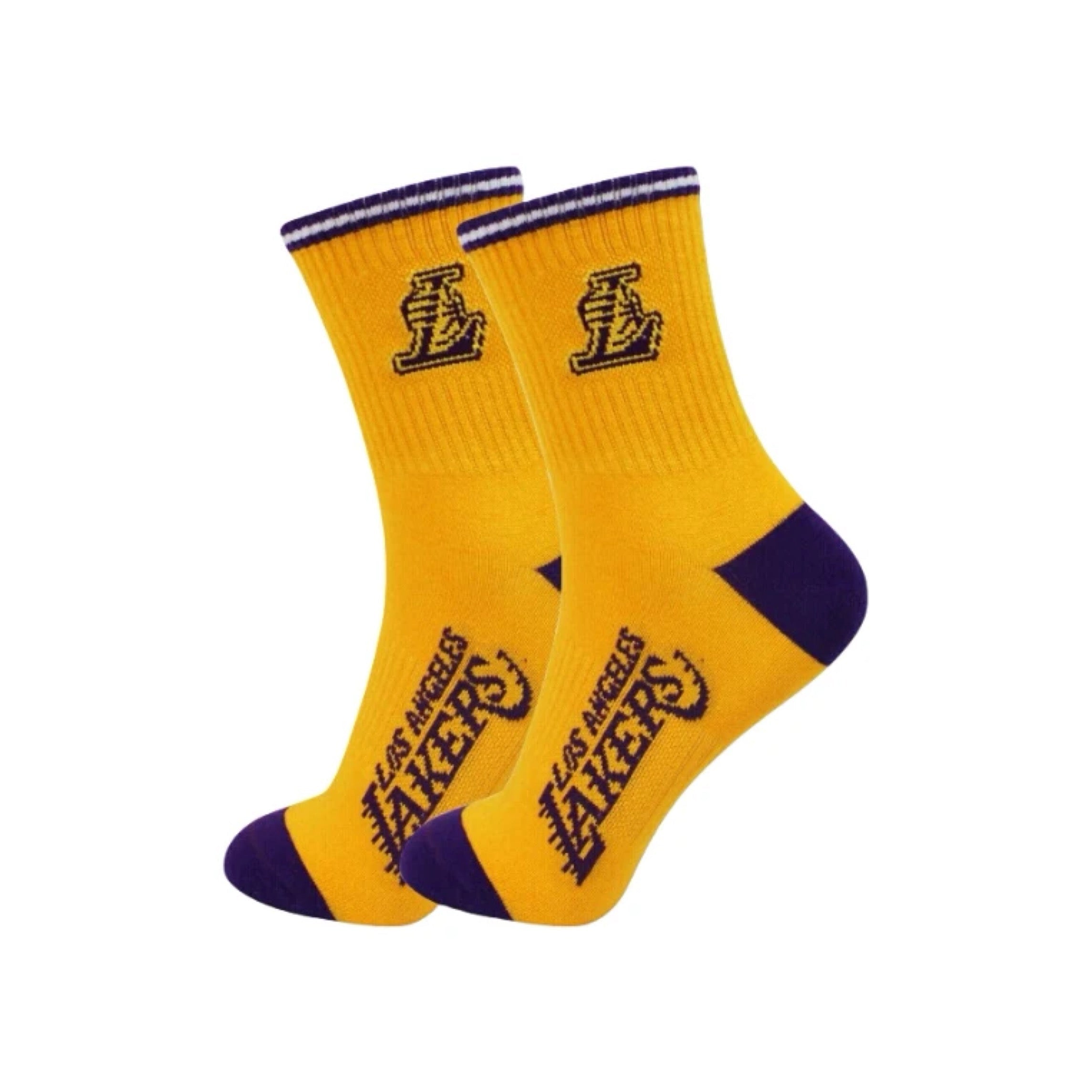 NBA LOS ANGELES LAKERS CREW SOCKS (2PAIR)